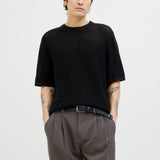 JACK & JONES JORALMERIA knit tee - black