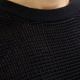 JACK & JONES JORALMERIA knit tee - black