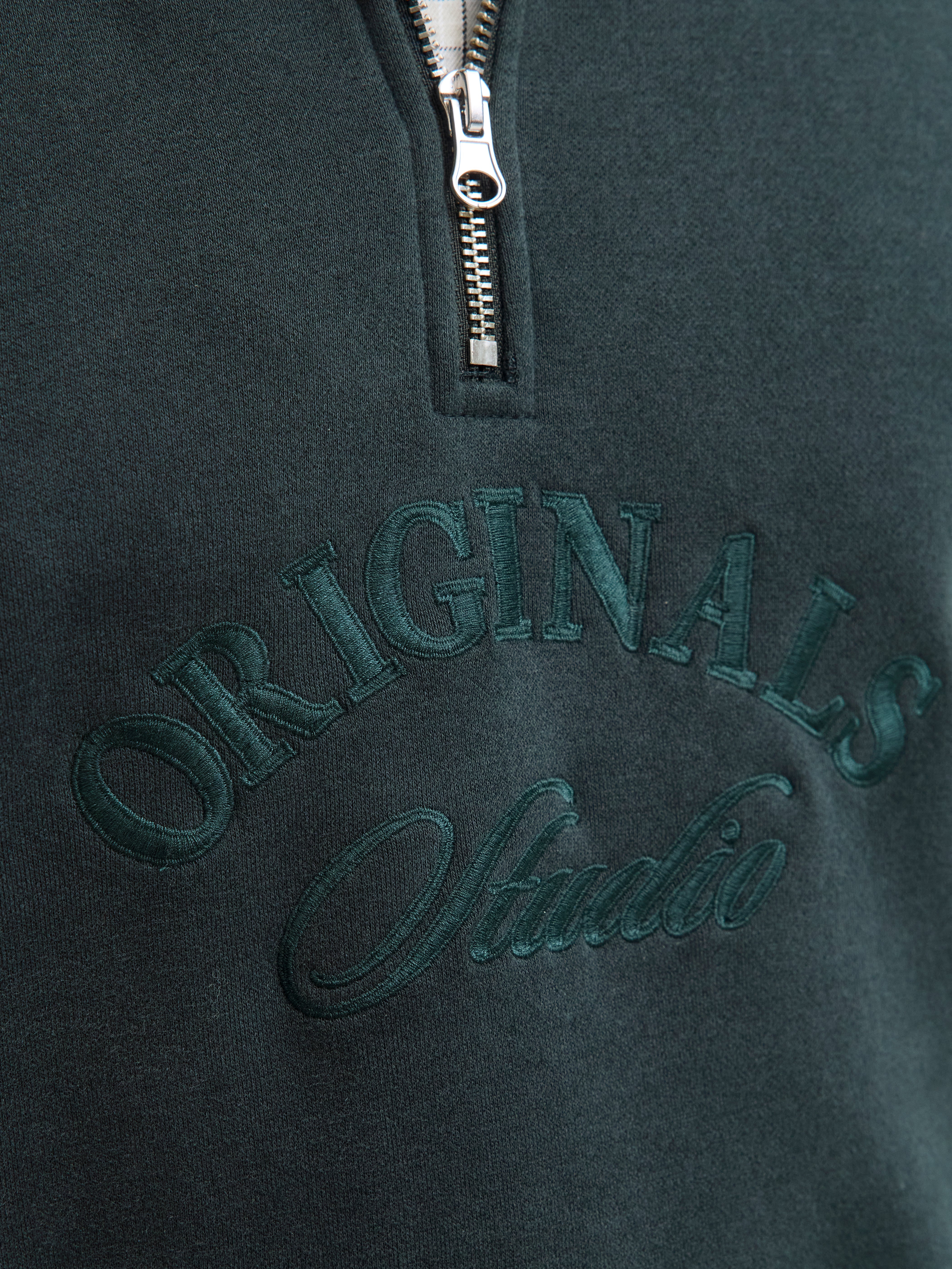 JACK & JONES JORBLEECKER branding sweat high neck - forest river jj