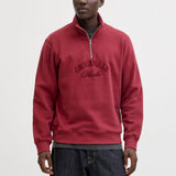 JACK & JONES JORBLEECKER branding sweat high neck - tibetan red org