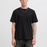 JACK & JONES JORBLEECKER branding tee - black org