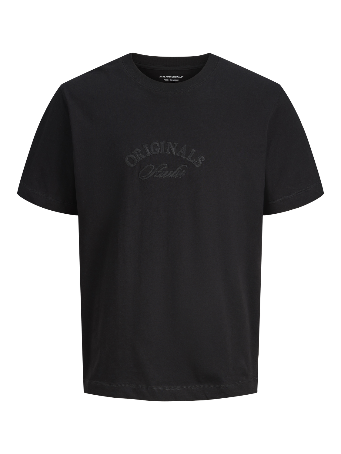 JACK & JONES JORBLEECKER branding tee - black org