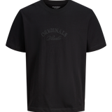 JACK & JONES JORBLEECKER branding tee - black org