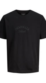 JACK & JONES JORBLEECKER branding tee - black org