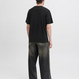JACK & JONES JORBLEECKER branding tee - black org