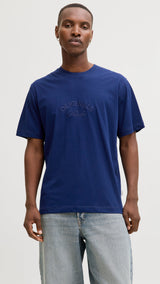 JACK & JONES JORBLEECKER branding tee - ocean cavern org