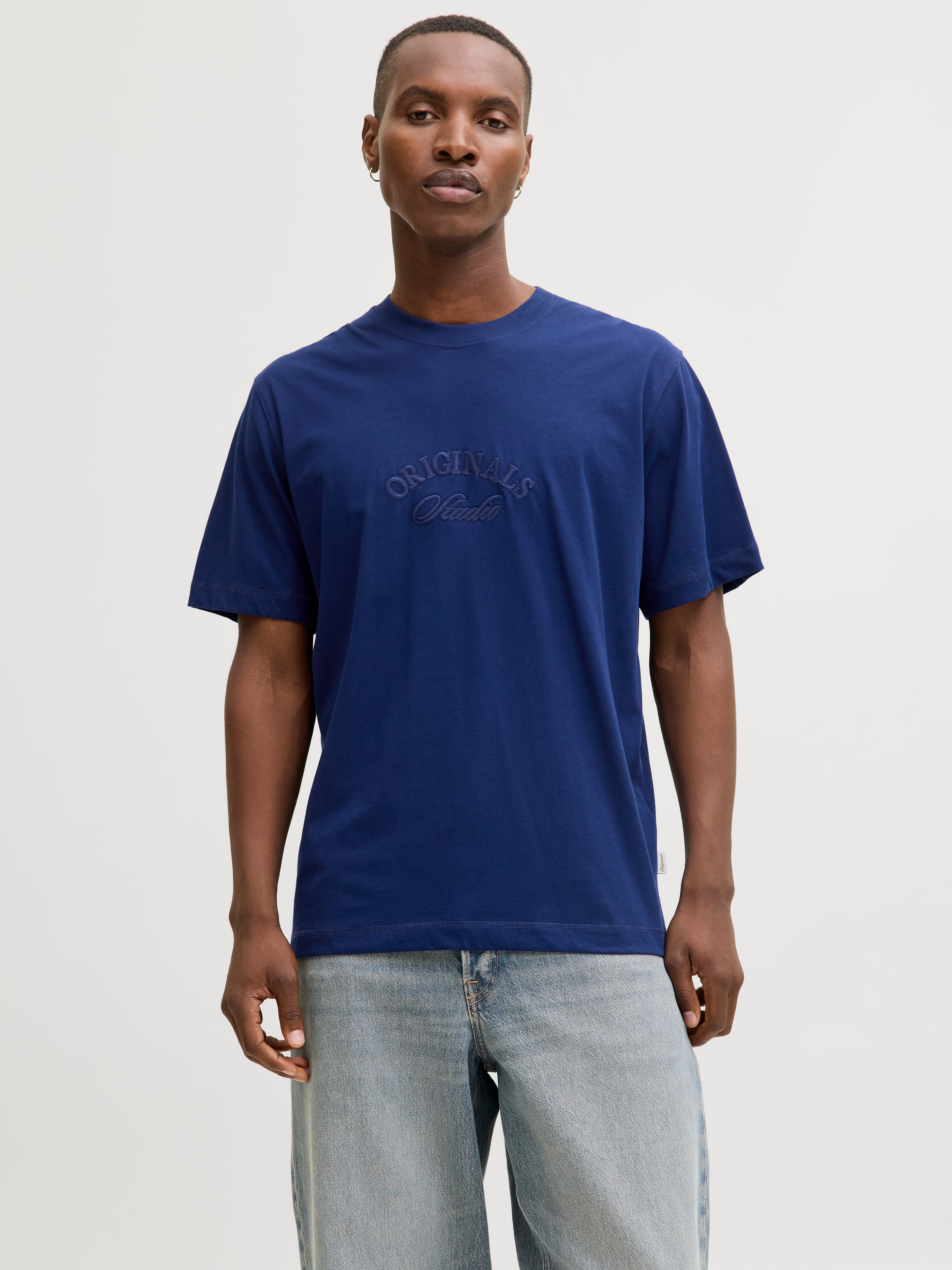 JACK & JONES JORBLEECKER branding tee - ocean cavern org