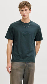 JACK & JONES JORBLEECKER branding tee - forest river org