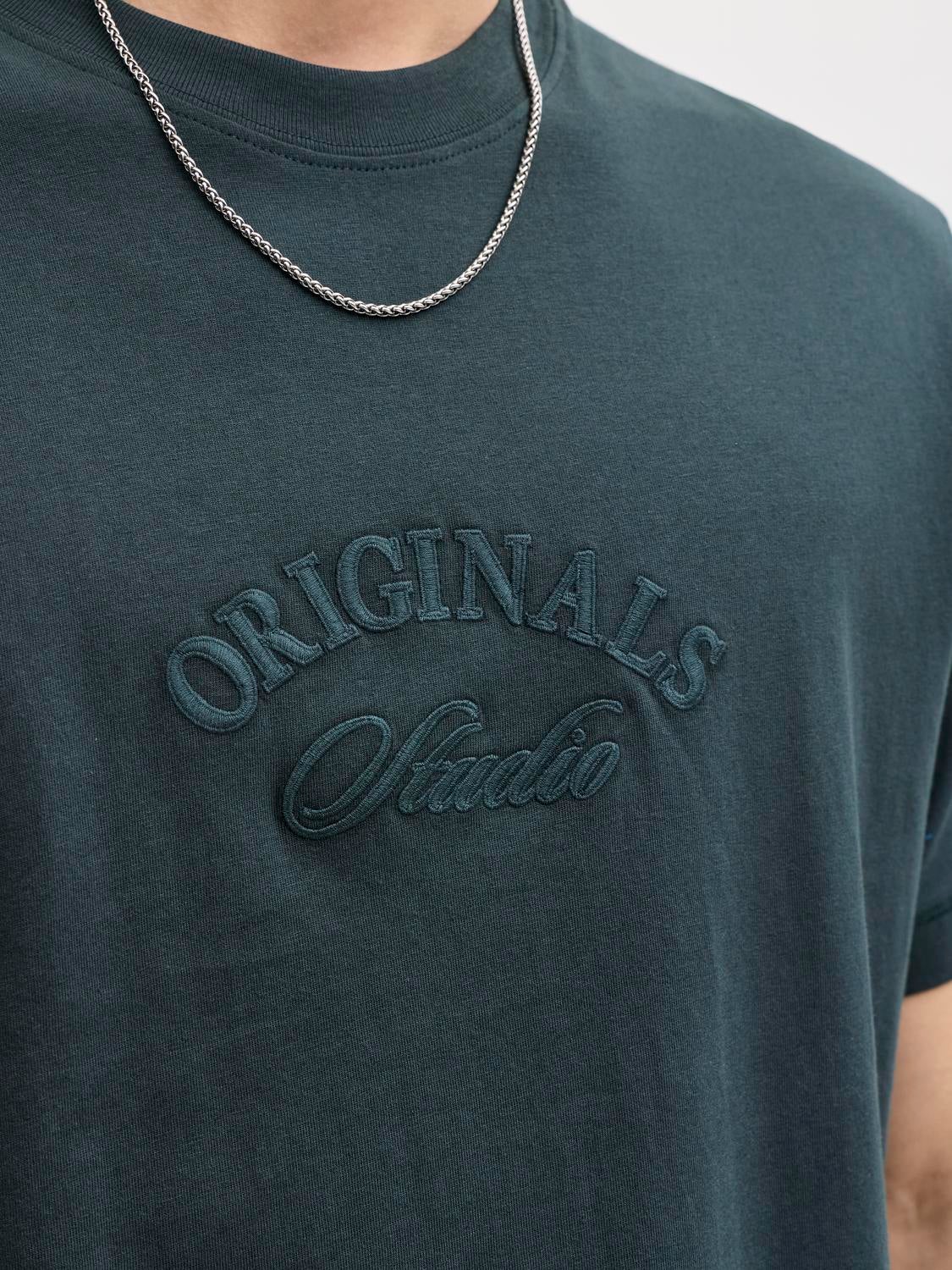 JACK & JONES JORBLEECKER branding tee - forest river org