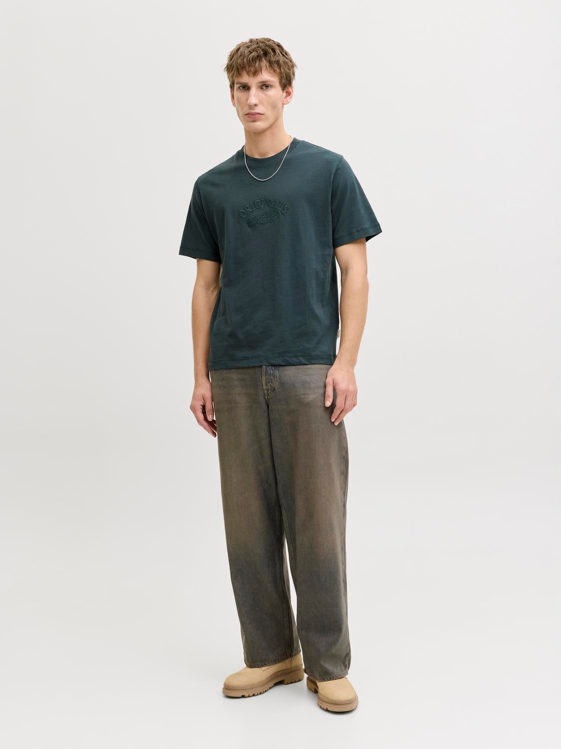 JACK & JONES JORBLEECKER branding tee - forest river org