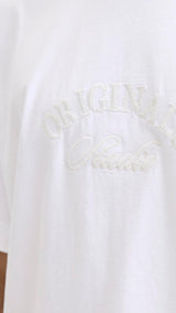 JACK & JONES JORBLEECKER branding tee - bright white org