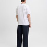 JACK & JONES JORBLEECKER branding tee - bright white org