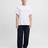 JACK & JONES JORBLEECKER branding tee - bright white org