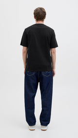 JACK & JONES JORCANGGU front branding tee in black - Image 2