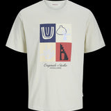JACK & JONES JORCANGGU front branding tee in celadon tint - Image 3