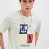 JACK & JONES JORCANGGU front branding tee in celadon tint - Image 7