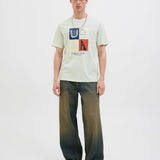 JACK & JONES JORCANGGU front branding tee in celadon tint - Image 4