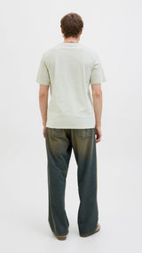JACK & JONES JORCANGGU front branding tee in celadon tint - Image 2