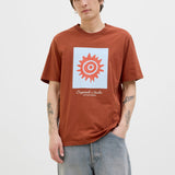 JACK & JONES JORCANGGU front branding tee in arabian spice - Image 1