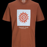 JACK & JONES JORCANGGU front branding tee in arabian spice - Image 3