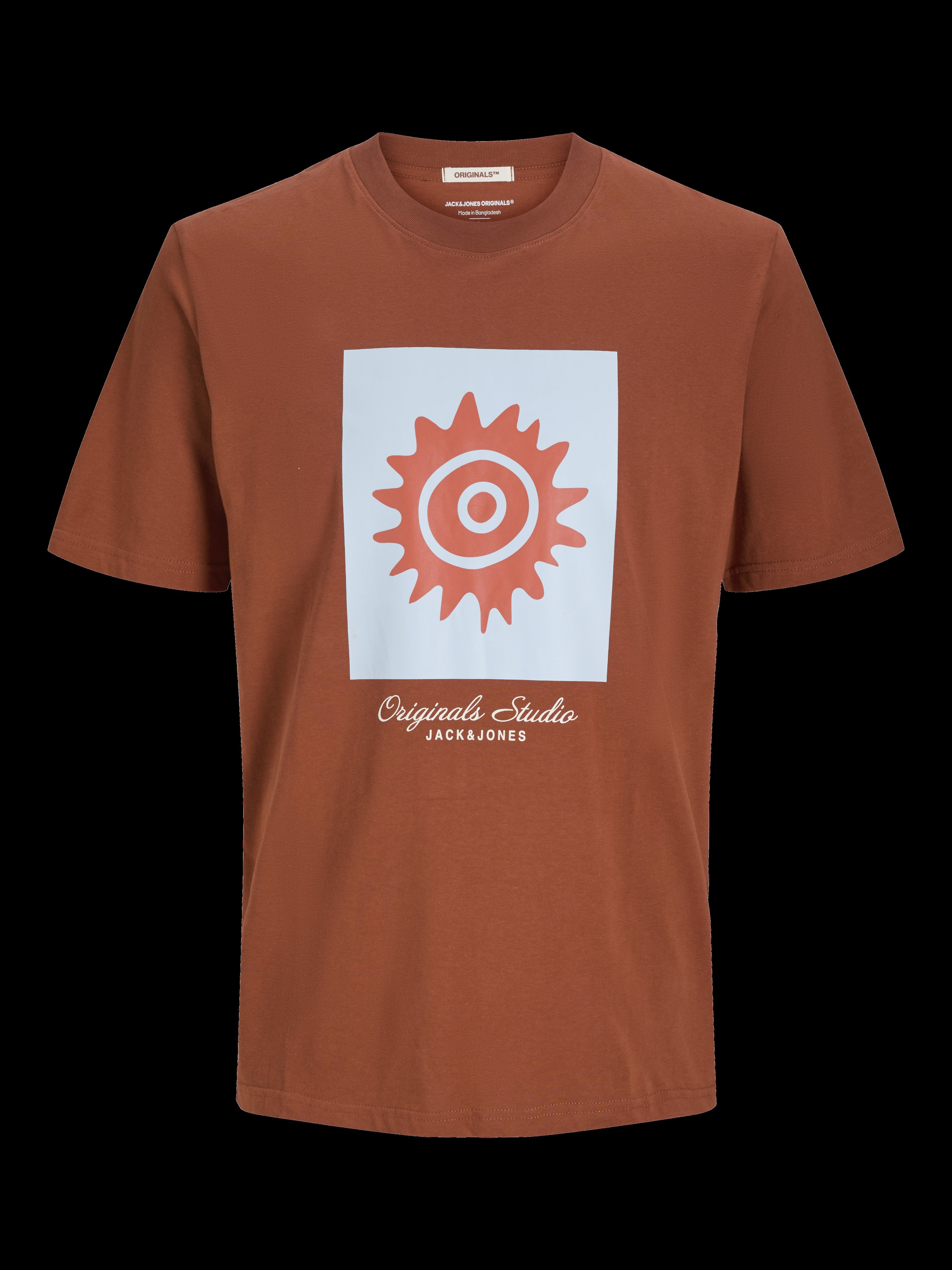 JACK & JONES JORCANGGU front branding tee in arabian spice - Image 3