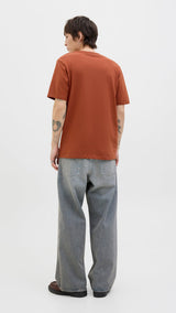 JACK & JONES JORCANGGU front branding tee in arabian spice - Image 2