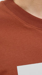 JACK & JONES JORCANGGU front branding tee in arabian spice - Image 6