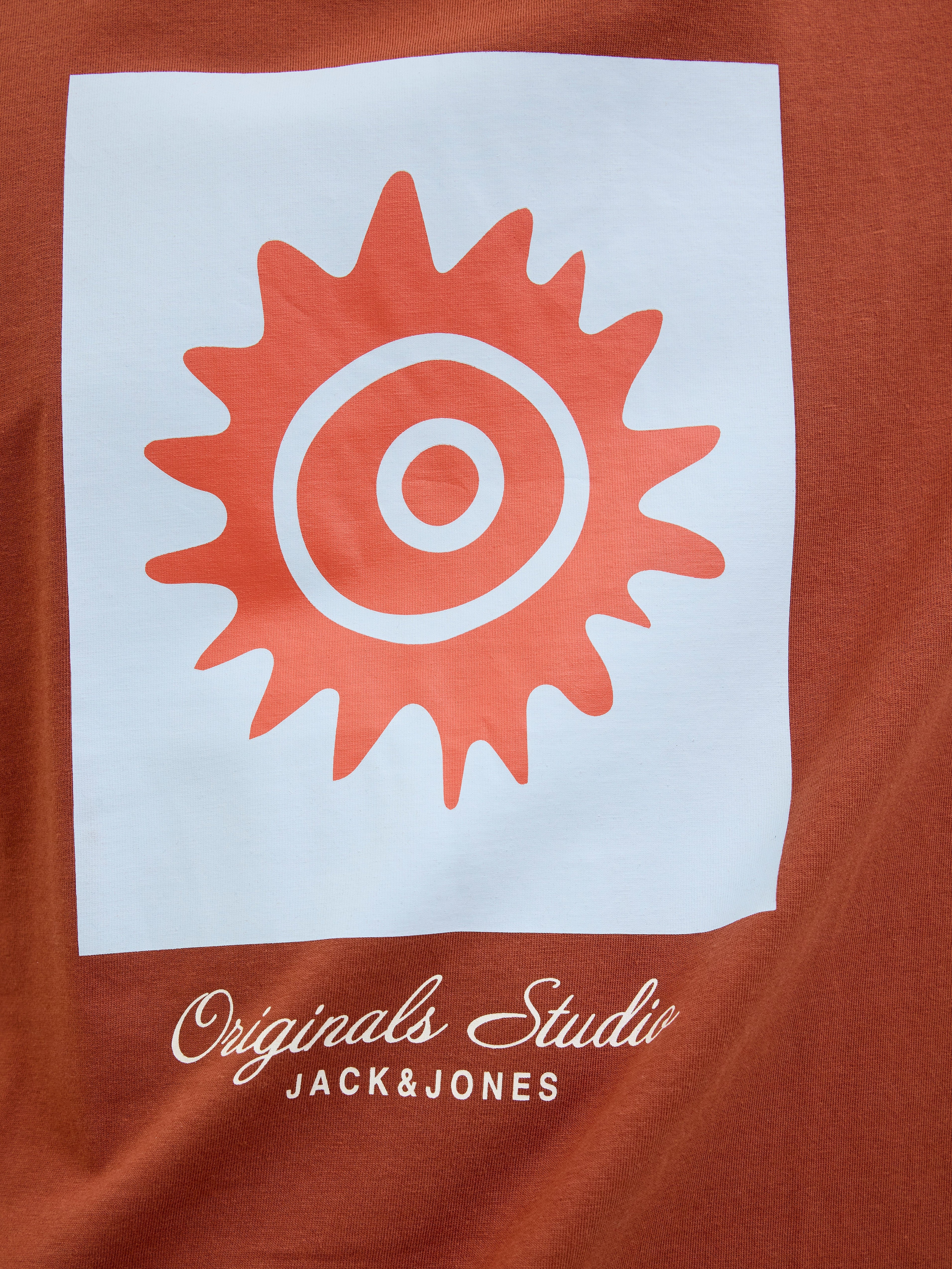 JACK & JONES JORCANGGU front branding tee in arabian spice - Image 5