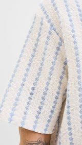 JACK & JONES JORGRAMERCY jersey resort shirt in skyway - Image 5