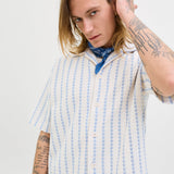JACK & JONES JORGRAMERCY jersey resort shirt in skyway - Image 7