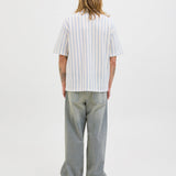 JACK & JONES JORGRAMERCY jersey resort shirt in skyway - Image 2