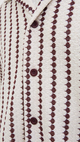 JACK & JONES JORGRAMERCY jersey resort shirt in antique white - Image 6