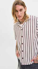 JACK & JONES JORGRAMERCY jersey resort shirt in antique white - Image 7