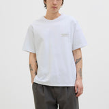 JACK & JONES JORHYDRA photo tee crew neck in bright white - Image 1