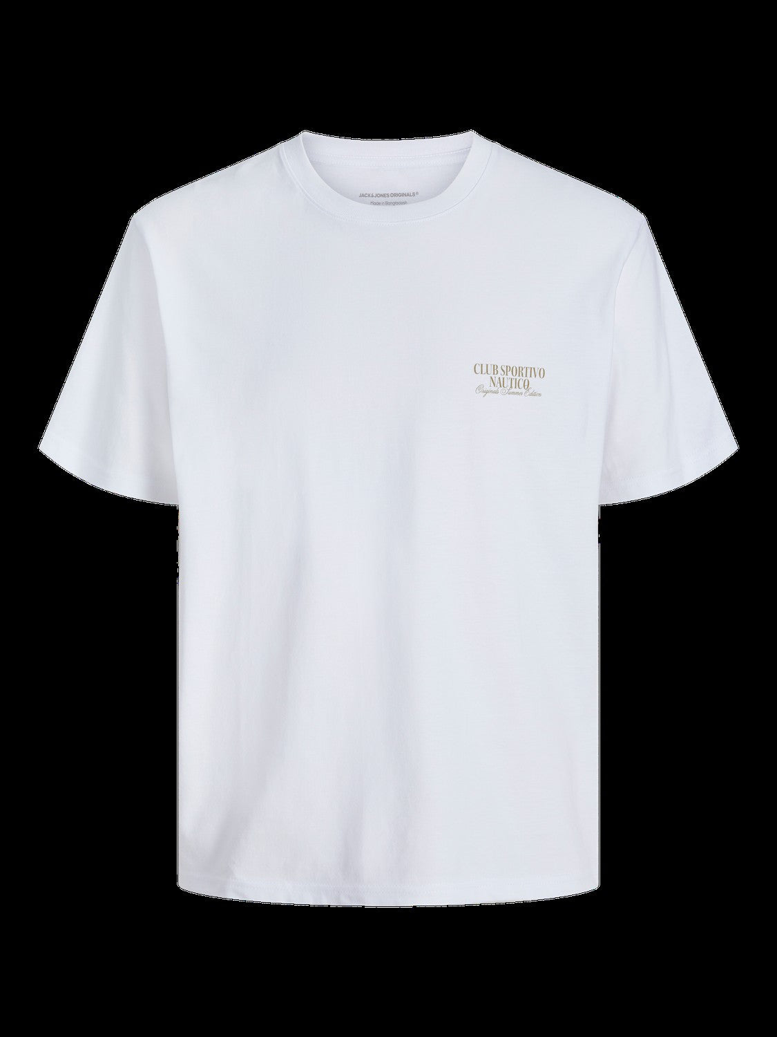JACK & JONES JORHYDRA photo tee crew neck in bright white - Image 3