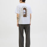 JACK & JONES JORHYDRA photo tee crew neck in bright white - Image 2