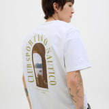 JACK & JONES JORHYDRA photo tee crew neck in bright white - Image 8