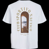 JACK & JONES JORHYDRA photo tee crew neck in bright white - Image 4