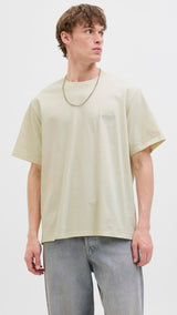 JACK & JONES JORHYDRA photo tee crew neck in antique white - Image 1