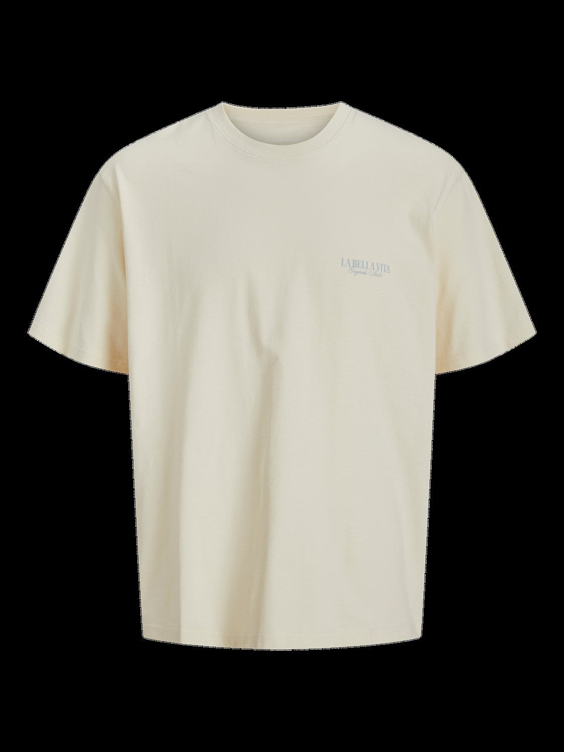 JACK & JONES JORHYDRA photo tee crew neck in antique white - Image 3