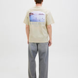 JACK & JONES JORHYDRA photo tee crew neck in antique white - Image 2