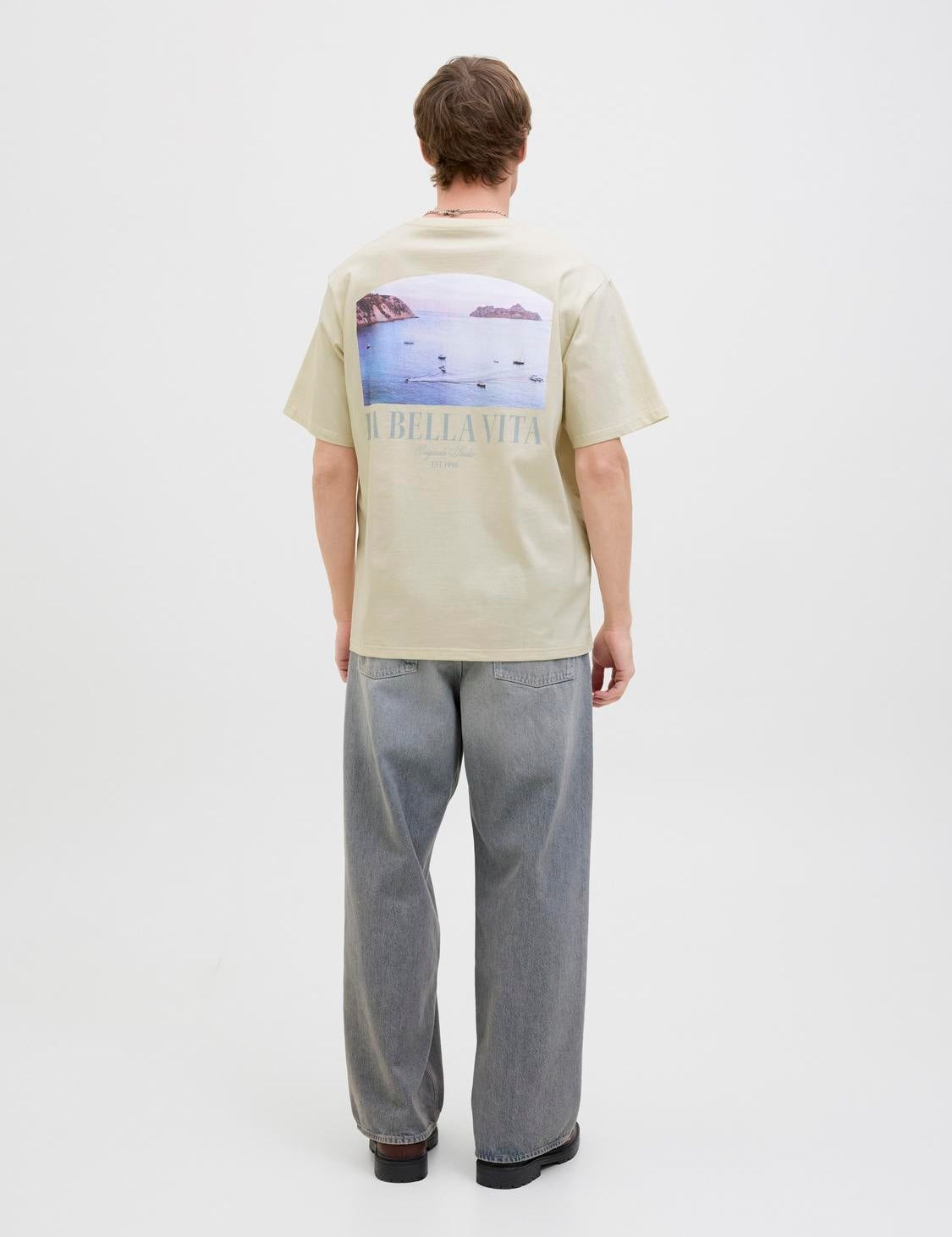 JACK & JONES JORHYDRA photo tee crew neck in black - Image 2