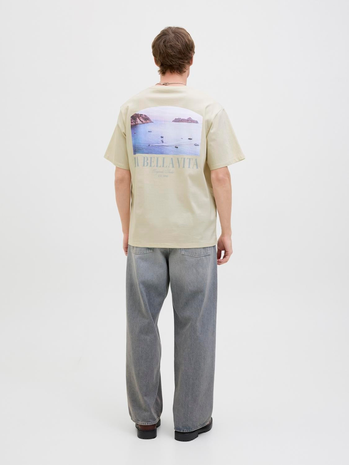 JACK & JONES JORHYDRA photo tee crew neck in black - Image 2