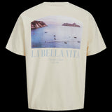 JACK & JONES JORHYDRA photo tee crew neck in antique white - Image 4