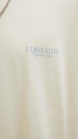 JACK & JONES JORHYDRA photo tee crew neck in antique white - Image 7