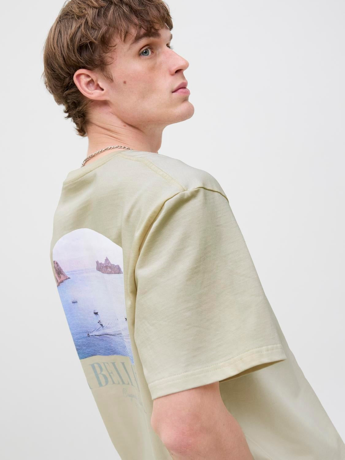 JACK & JONES JORHYDRA photo tee crew neck in black - Image 8