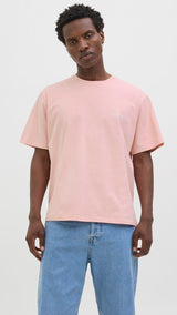 JACK & JONES JORHYDRA photo tee crew neck in tickled pink - Image 1