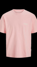 JACK & JONES JORHYDRA photo tee crew neck in tickled pink - Image 3