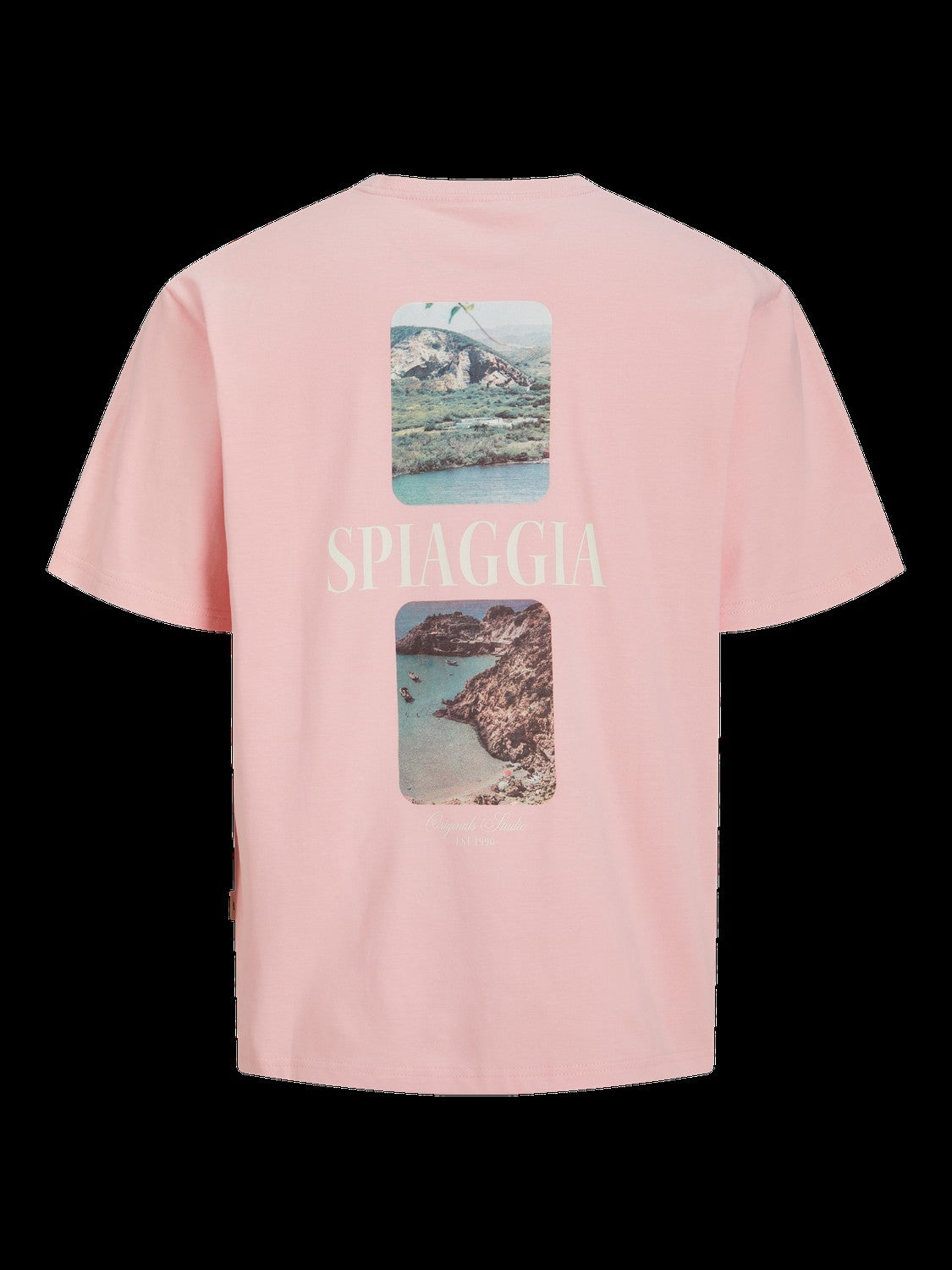 JACK & JONES JORHYDRA photo tee crew neck in tickled pink - Image 4