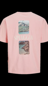 JACK & JONES JORHYDRA photo tee crew neck in tickled pink - Image 4